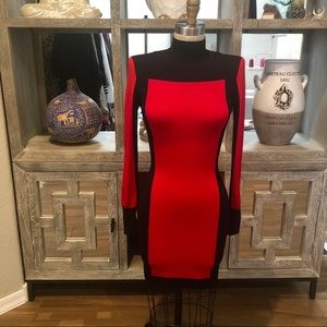 Balmain X H&M Red & Black Collection Dress